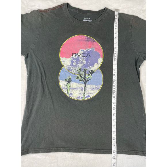 RVCA Joshua Tree Graphic Tee Standard Wash L Black - Picture 4 of 6